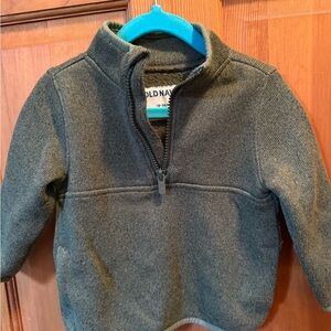 Old Navy Olive Kids Quarter-Zip Sweater